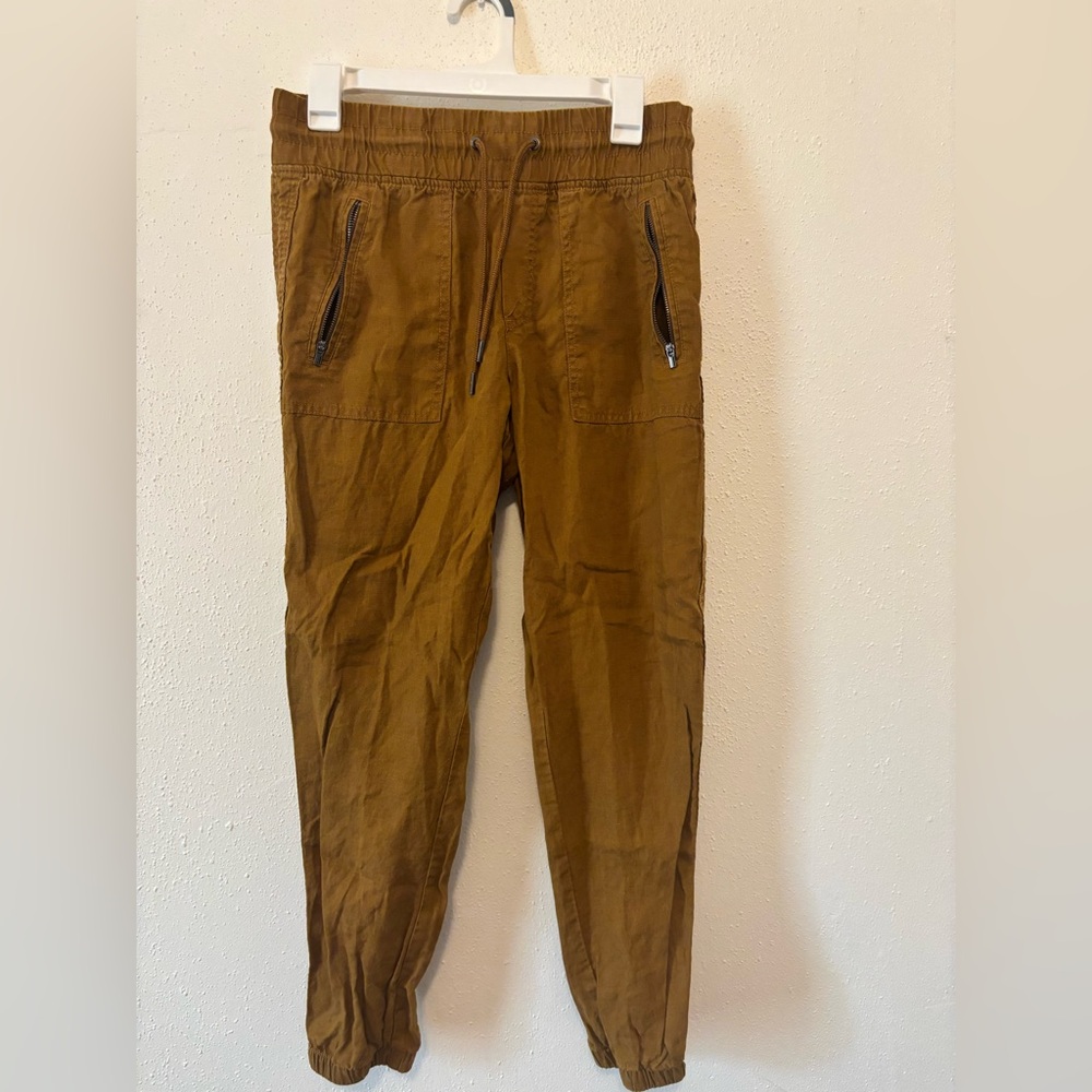 Athleta Tan Cabo Linen Pants